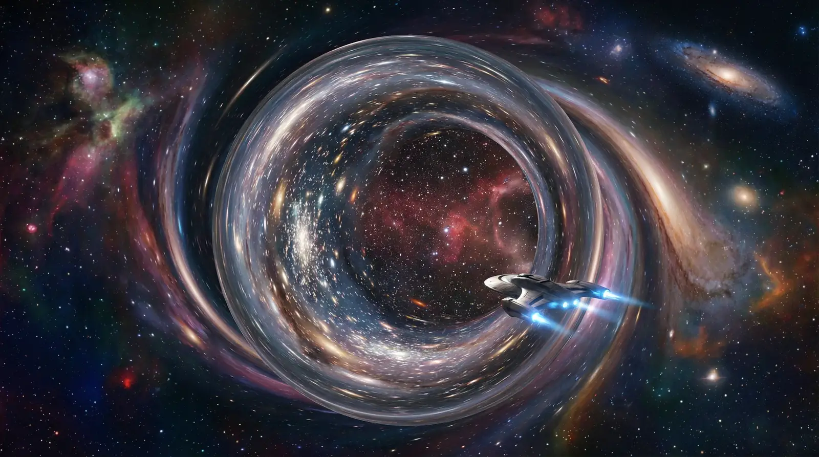 虫洞穿越 - 连接太阳系与卡冈图雅星系的时空隧道